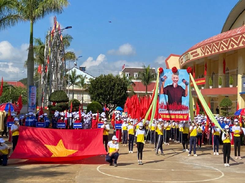 Đại hội TDTT huyện Lạc Dương lần thứ VI năm 2022 thu hút đông đảo vận động viên tham gia