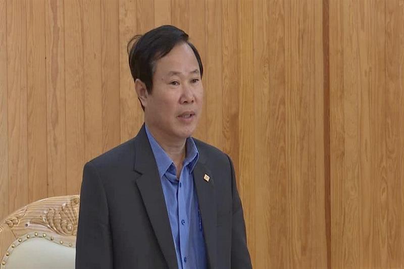 Đồng chí Phạm Triều - TUV, Bí thư Huyện ủy chỉ đạo công tác quản lý bảo vệ rừng trên địa bàn huyện trong thời gian tới