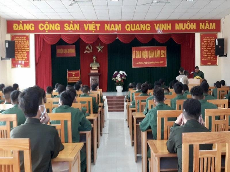 Toàn cảnh lễ giao nhận quân năm 2021