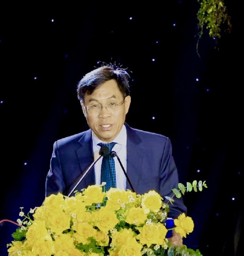 Đồng chí Võ Ngọc Hiệp - Phó Chủ tịch UBND tỉnh phát biểu khai mạc Tuần lễ vàng Du lịch Lâm Đồng lần thứ 3 năm 2024