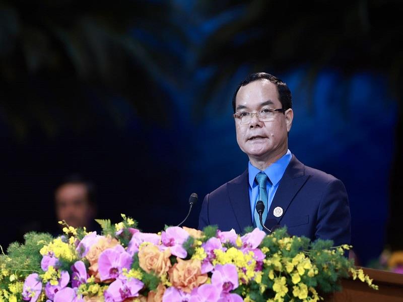 Ông Nguyễn Đình Khang, Chủ tịch Tổng Liên đoàn Lao động Việt Nam khoá XIII, nhiệm kỳ 2023 - 2028