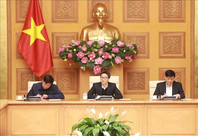 Phó Thủ tướng Chính phủ Vũ Đức Đam phát biểu chỉ đạo cuộc họp. Ảnh: Doãn Tấn-TTXVN