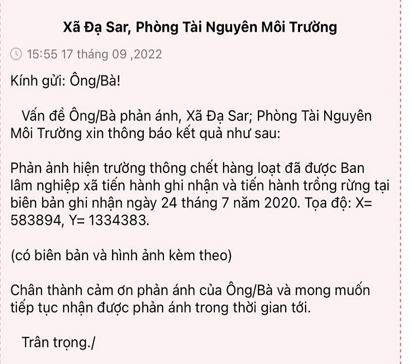 Kết quả xử lý, công khai, minh bạch trên Trung tâm IOC của UBND huyện Lạc Dương.