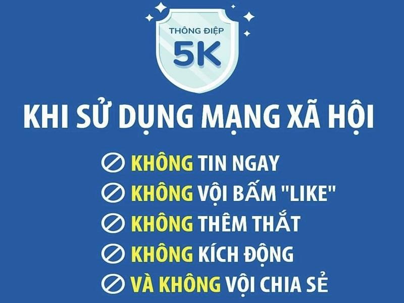 Mỗi người dân hãy thực hiện tốt “5K” khi sử dụng mạng xã hội (Ảnh: IT)