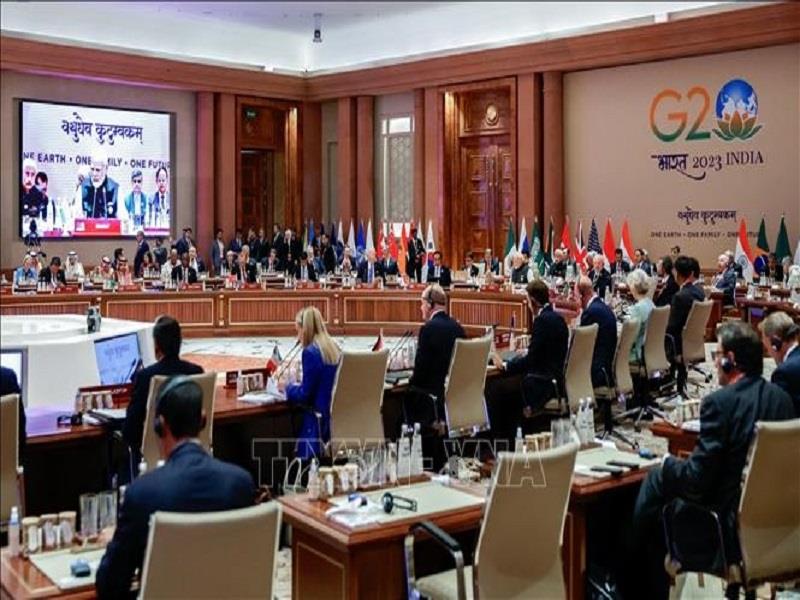 Hội nghị Thượng đỉnh G20 khai mạc ngày 9/9 tại New Delhi, Ấn Độ. (Ảnh: AFP/TTXVN)