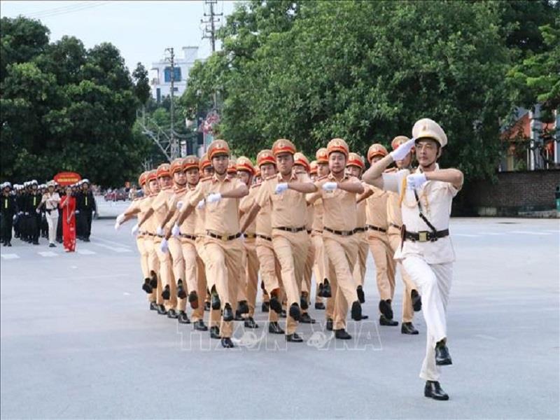 Hội thi điều lệnh, quân sự, võ thuật trong toàn lực lượng Công an tỉnh Ninh Bình, ngày 15/8/2023