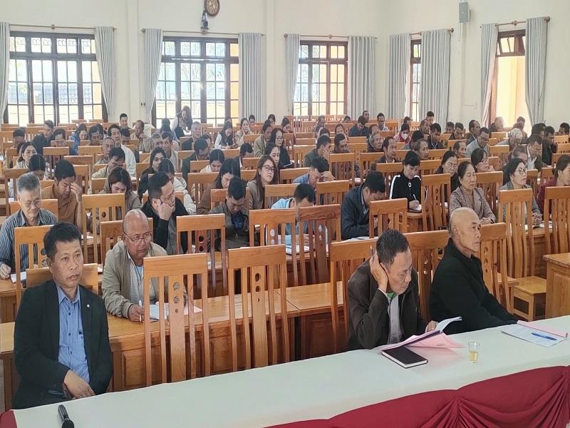 Các đại biệu tham dự hội nghị tập huấn