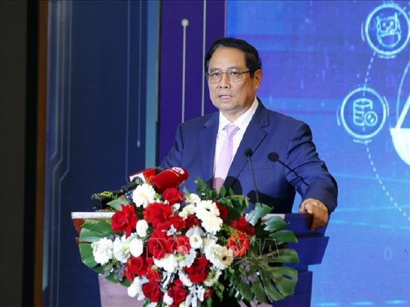 Thủ tướng Phạm Minh Chính phát biểu chỉ đạo tại hội nghị. Ảnh: Phạm Kiên - TTXVN