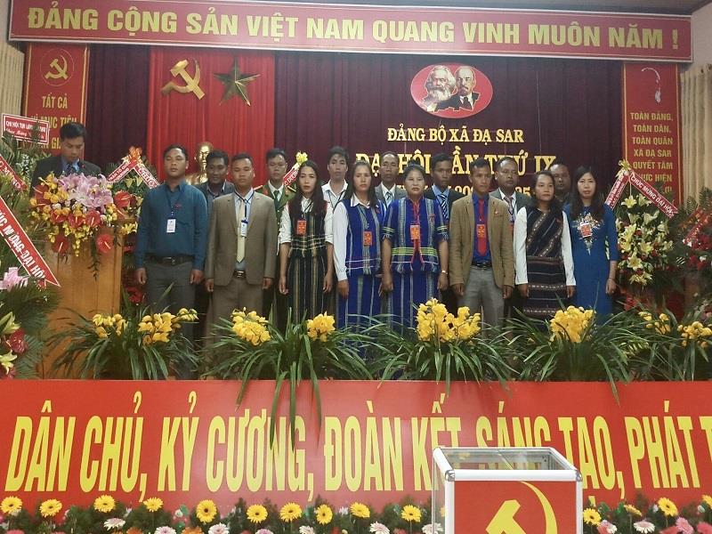 Ra mắt Ban Chấp hành Đảng bộ xã Đạ Sar nhiệm kỳ 2020 - 2025