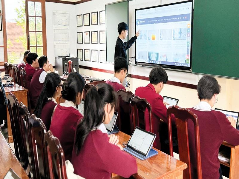 Chuyển đổi số trong giáo dục cũng tạo nhiều dấu ấn trong công cuộc chuyển đổi số tại Lâm Đồng