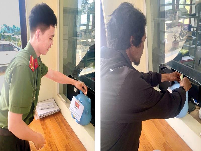 Mô hình “Mỗi ngày 1.000 đồng” được đoàn viên, thanh niên và người dân trên địa bàn tham gia ủng hộ