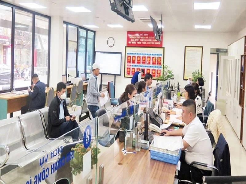 Bộ phận một cửa của quận Đống Đa, Hà Nội. (Ảnh nhandan.vn)