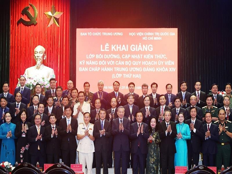 Tổng Bí thư, Chủ tịch nước Tô Lâm dự Lớp bồi dưỡng cán bộ quy hoạch Ủy viên Trung ương Đảng_Ảnh: TTXVN