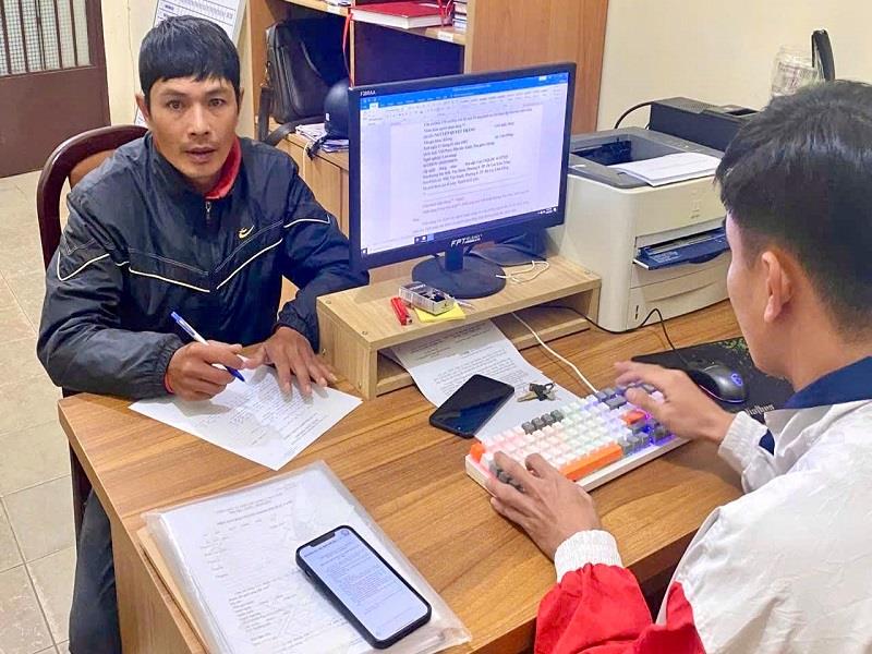 Đối tượng Phước làm việc tại cơ quan Công an