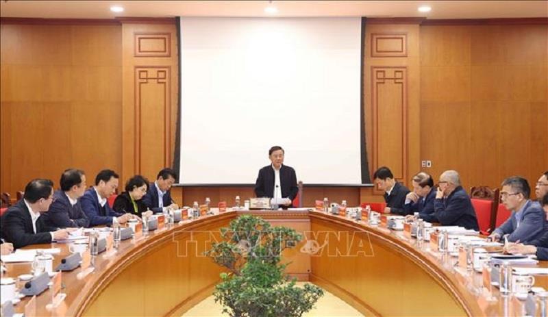 Ban chỉ đạo Chuyển đổi số các cơ quan Đảng họp phiên thứ hai. Ảnh: Phương Hoa/TTXVN