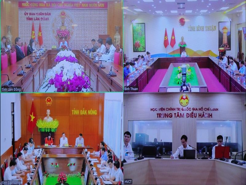 Buổi làm việc được tổ chức bằng hình thức trực tuyến