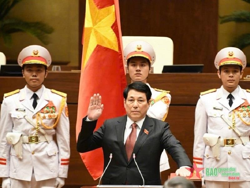Đồng chí Lương Cường tuyên thệ nhậm chức Chủ tịch nước.
