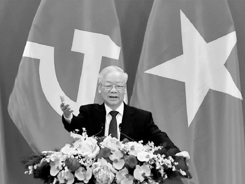 Tổng Bí thư Đảng Cộng sản Việt Nam Nguyễn Phú Trọng qua đời trong niềm tiếc thương vô hạn của nhân dân Việt Nam và bạn bè quốc tế (Ảnh: TL)