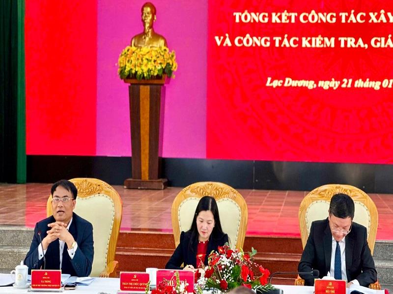 Các đồng chí chủ trì Hội nghị