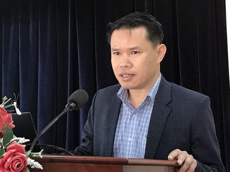 Ông Vương Tôn Kiên- Phó Giám đốc Sở Thông tin và Truyền thông Lâm Đồng phát biểu tại Hội nghị