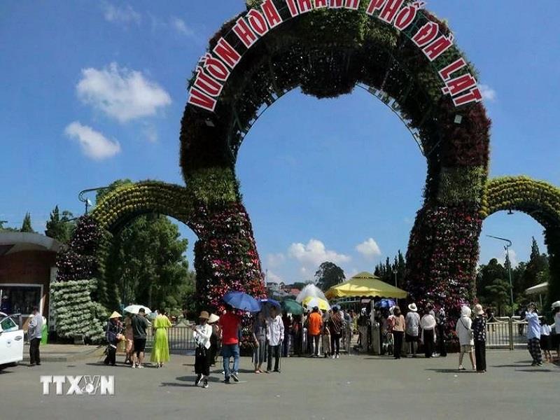 Vườn hoa thành phố Đà Lạt. (Nguồn: TTXVN)