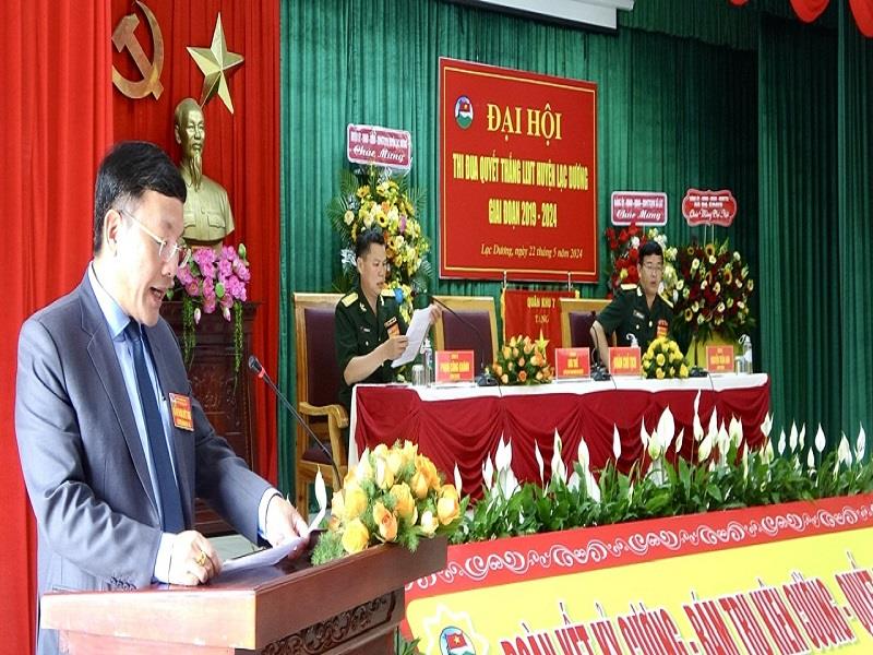 Chủ tịch UBND huyện Lạc Dương phát biểu khai mạc