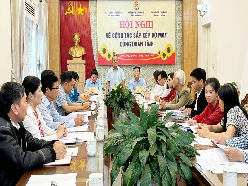 Liên đoàn Lao động 3 tỉnh Lâm Đồng, Bình Thuận và Đắk Nông tham dự Hội nghị