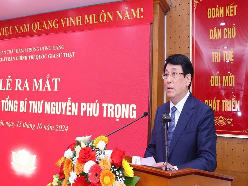 Thường trực Ban Bí thư Lương Cường phát biểu tại buổi lễ