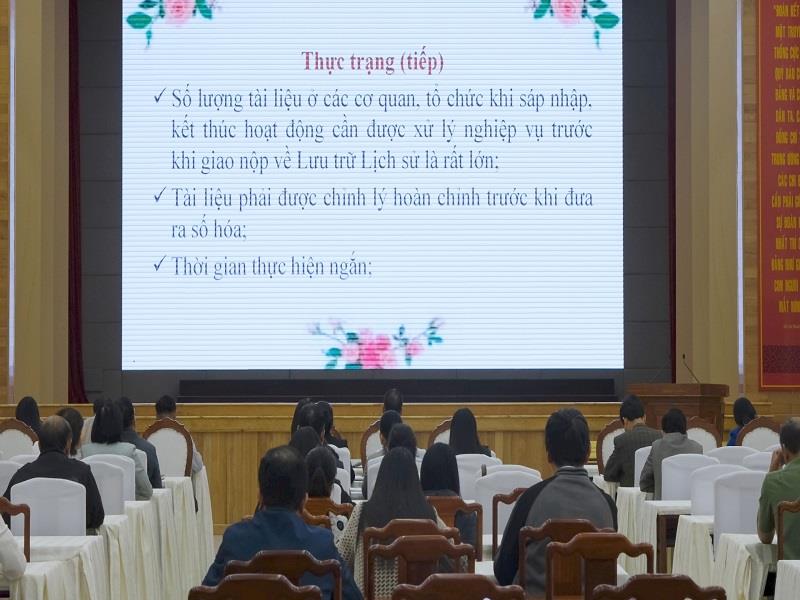 Quang cảnh tại điểm cầu tỉnh Lâm Đồng