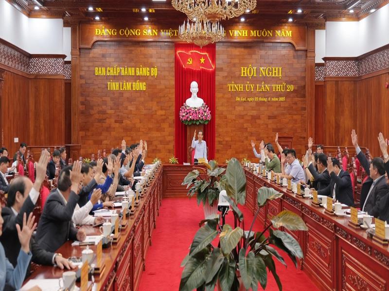 Hội nghị Ban Chấp hành Đảng bộ tỉnh Lâm Đồng diễn ra sáng nay 25/4