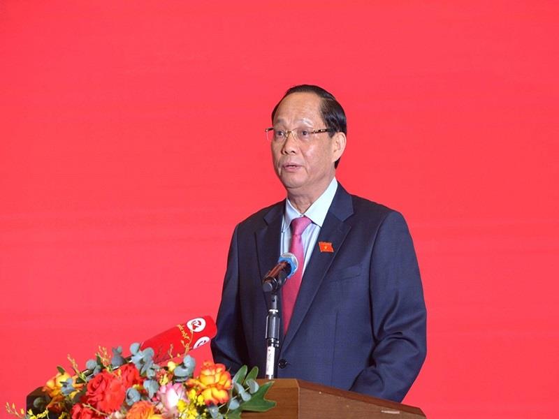Phó Chủ tịch Quốc hội, Thượng tướng Trần Quang Phương - Phó Trưởng Ban Chỉ đạo phát biểu (Ảnh: HL)