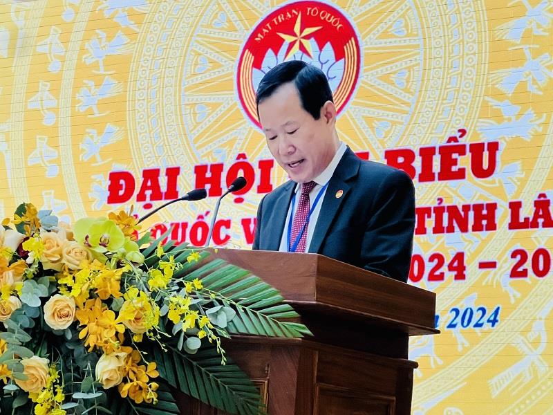 Chủ tịch Ủy ban MTTQ tỉnh Phạm Triều định hướng nội dung đại hội