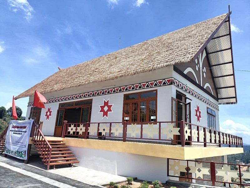 Nhà bảo tồn nghề truyền thống và Du lịch cộng đồng xã Đưng K'Nớ hoàn thành sau 5 tháng thi công