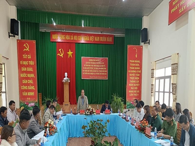 Đồng chí Lê Chí Quang Minh - Phó Chủ tịch UBND huyện định hướng nhiệm vụ 6 tháng cuối năm 2024