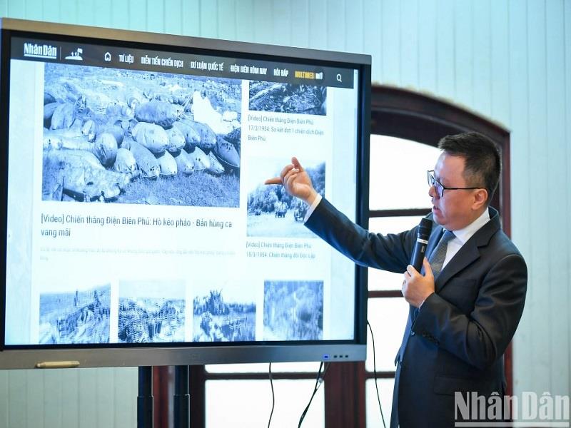Đồng chí Lê Quốc Minh, Tổng Biên tập Báo Nhân Dân, giới thiệu về chuyên trang đặc biệt Chiến thắng Điện Biên Phủ trên Báo Nhân Dân điện tử