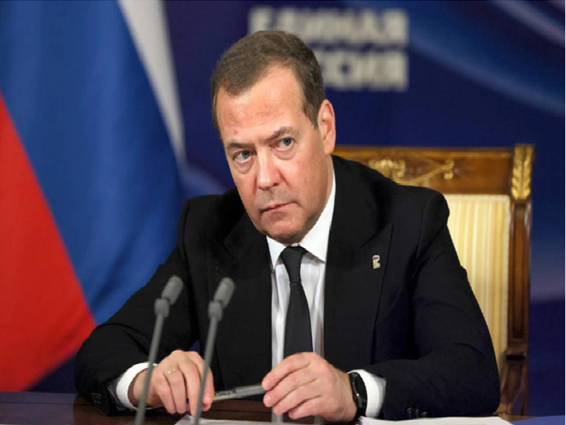 Chủ tịch đảng Nước Nga thống nhất, Phó chủ tịch Hội đồng An ninh Nga Dmitry Medvedev. (Ảnh: TASS)