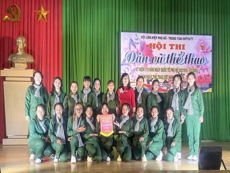 Hội LHPN xã Lát đoạt giải Nhất Hội thi Dân vũ thể thao