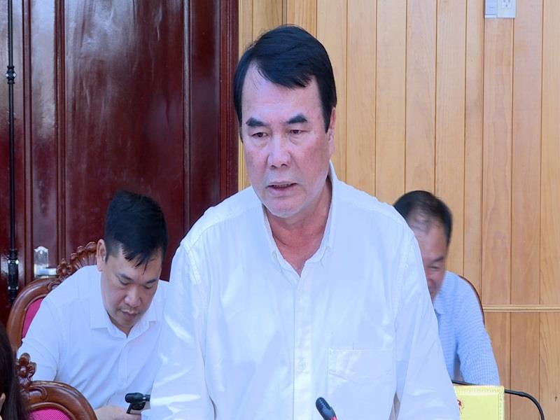 Phó Chủ tịch UBND tỉnh Lâm Đồng Phạm S phát biểu