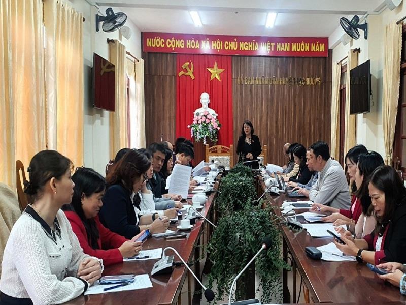 Đoàn khảo sát làm việc với UBND huyện Lạc Dương, tỉnh Lâm Đồng