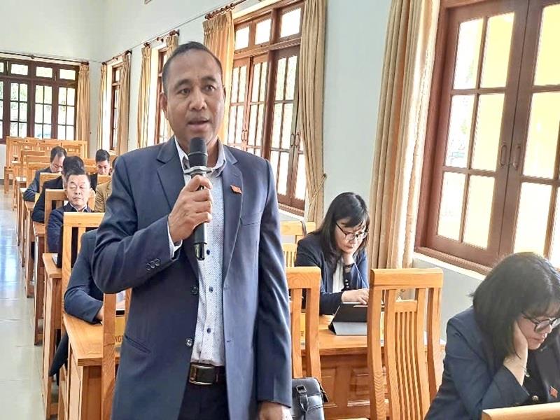 Đại biểu đóng góp ý kiến vào các dự thảo Nghị quyết