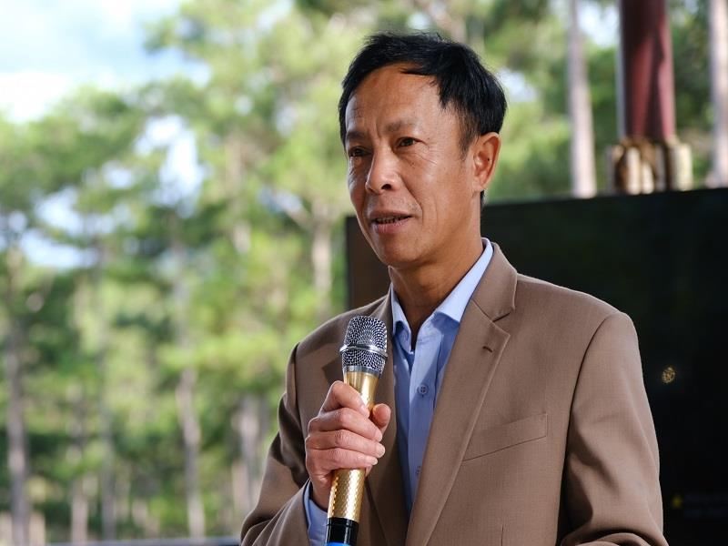 Ông Nguyễn Lương Minh - Phó Giám đốc VQG Bidoup - Núi Bà phát biểu tại chương trình