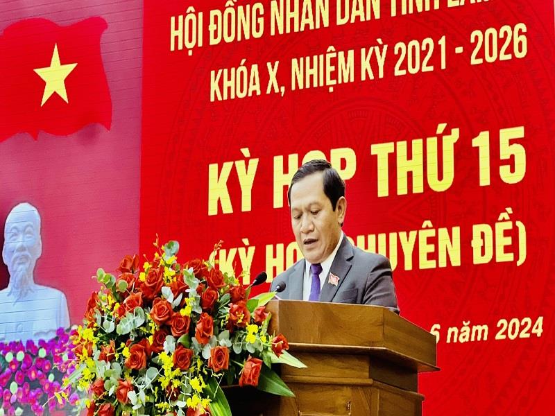 Phó Chủ tịch HĐND tỉnh K'Mák phát biểu tại kỳ họp