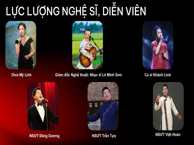 Các nghệ sĩ nổi tiếng biểu diễn tại Chương trình
