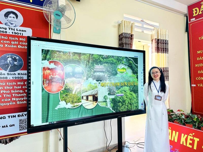 Ứng dụng công nghệ thực tế ảo qua web “Một chạm đến quê Bác” để người xem hiểu hơn về nơi Bác sinh ra và lớn lên