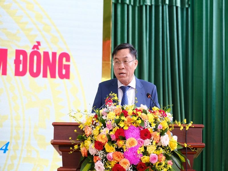 Phó Chủ tịch UBND tỉnh Võ Ngọc Hiệp phát biểu khai mạc Đại hội