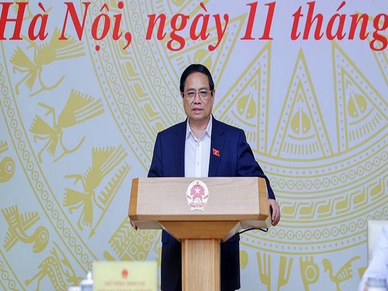 Thủ tướng Chính phủ Phạm Minh Chính phát biểu kết luận Phiên họp thứ tư Ban Chỉ đạo Trung ương về xóa nhà tạm, nhà dột nát
