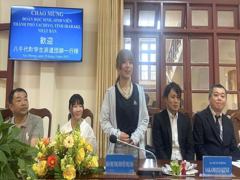 Học sinh, sinh viên thành phố Yachiyo chia sẻ cảm xúc về chuyến học tập, trải nghiệm tại huyện Lạc Dương