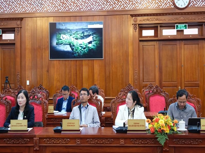 Đại diện lãnh đạo các sở, ngành, tổ chức chính trị - xã hội cấp tỉnh tham dự Hội nghị