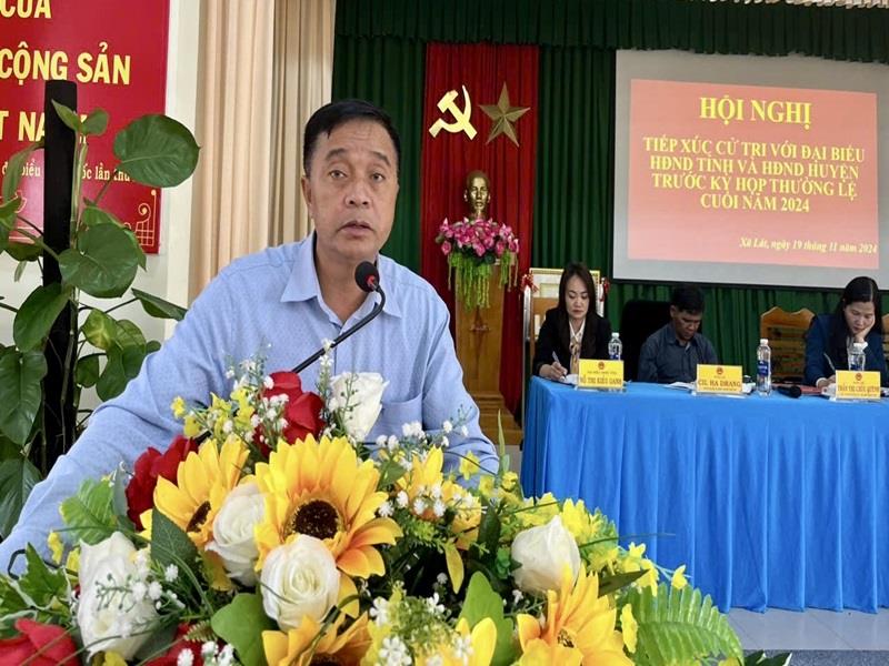Lãnh đạo UBND huyện Lạc Dương tiếp thu, giải trình ý kiến cử tri