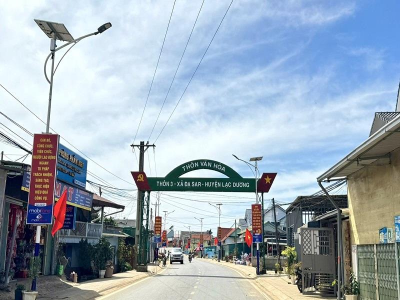Đạ Sar là xã đầu tiên của huyện Lạc Dương được công nhận đạt chuẩn nông thôn mới nâng cao